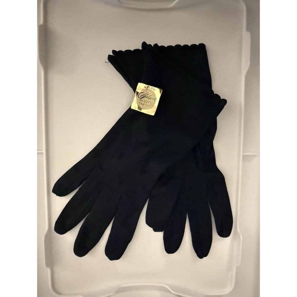 VTG Stetson Nylon Gloves One Size Black